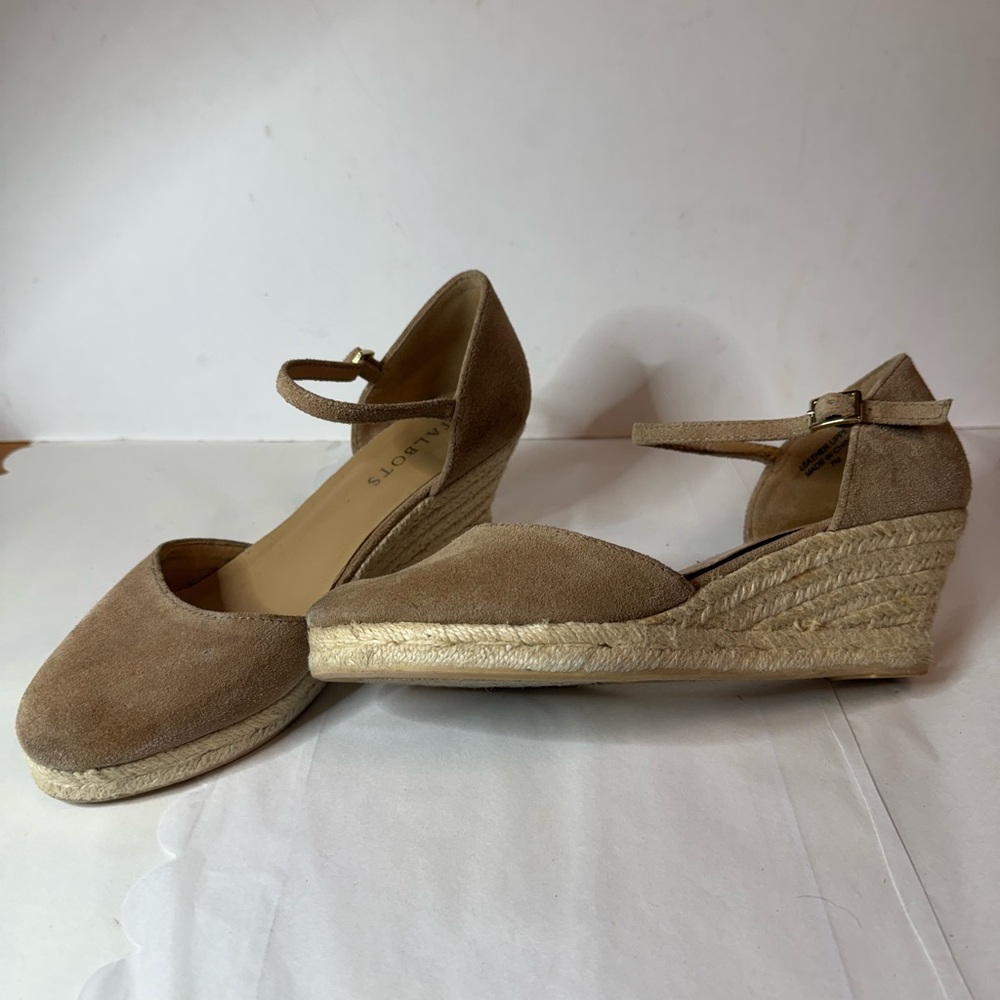 Talbots Lyndsey D’Orsay Suede Wedge Espadrilles - Picture 4 of 6